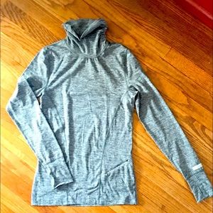 Cozy turtleneck athleisure top.